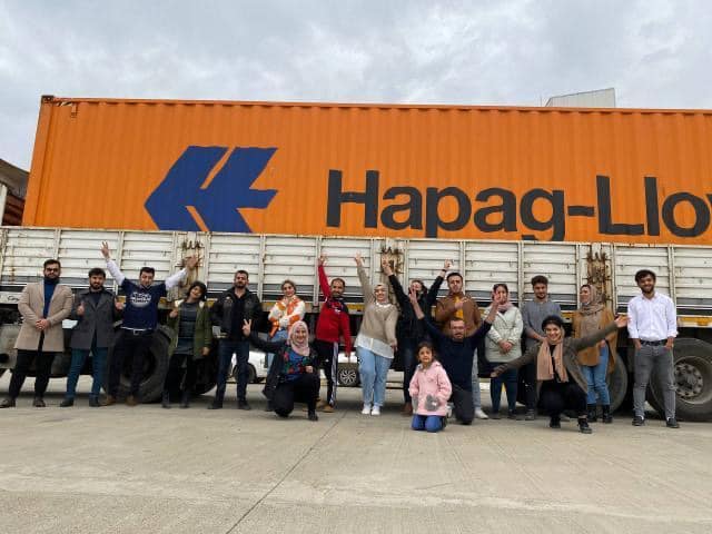 Tîma li Awistralyayê ew kelûpel li konteyneran bar kirin